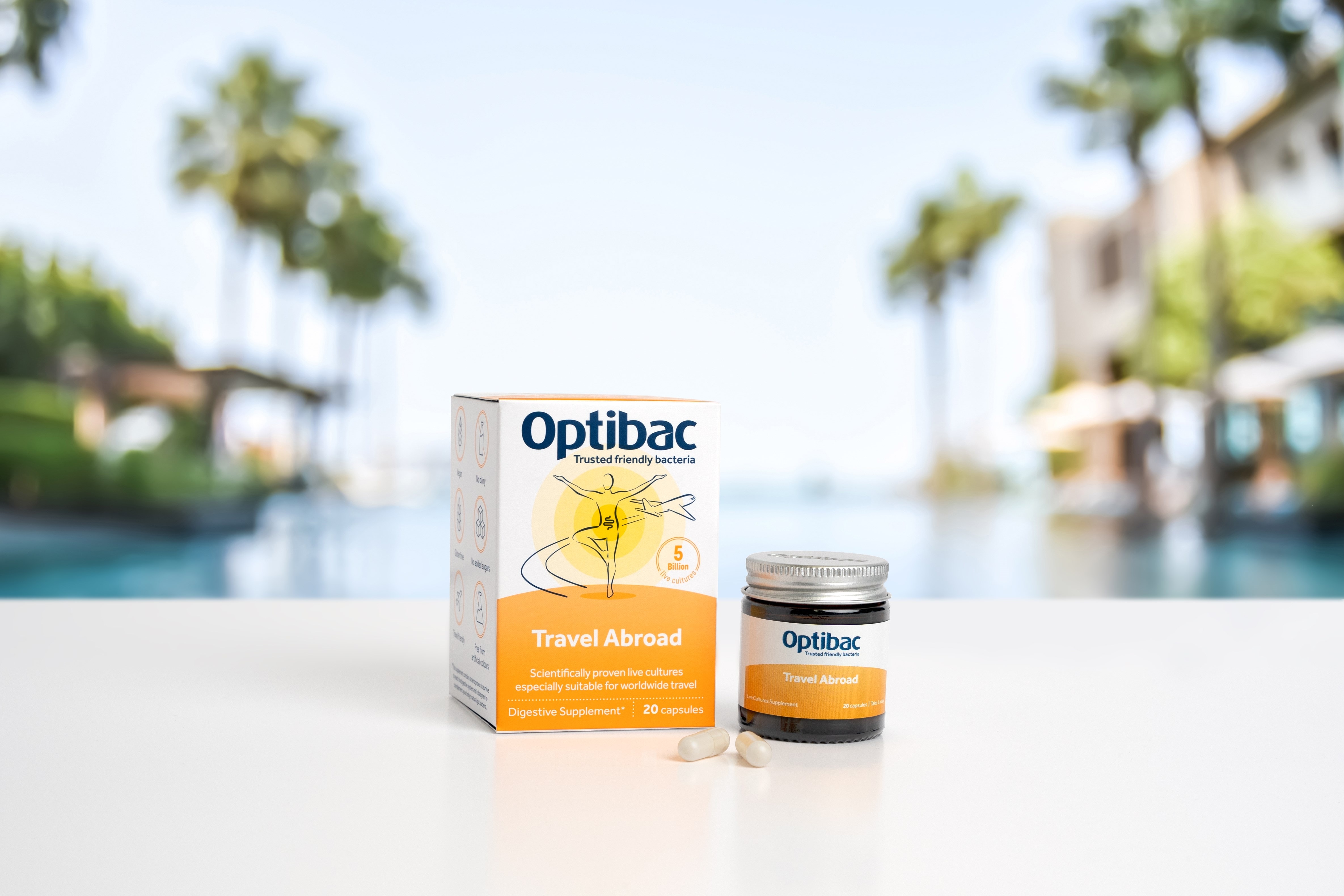 Optibac Travel Abroad supplement