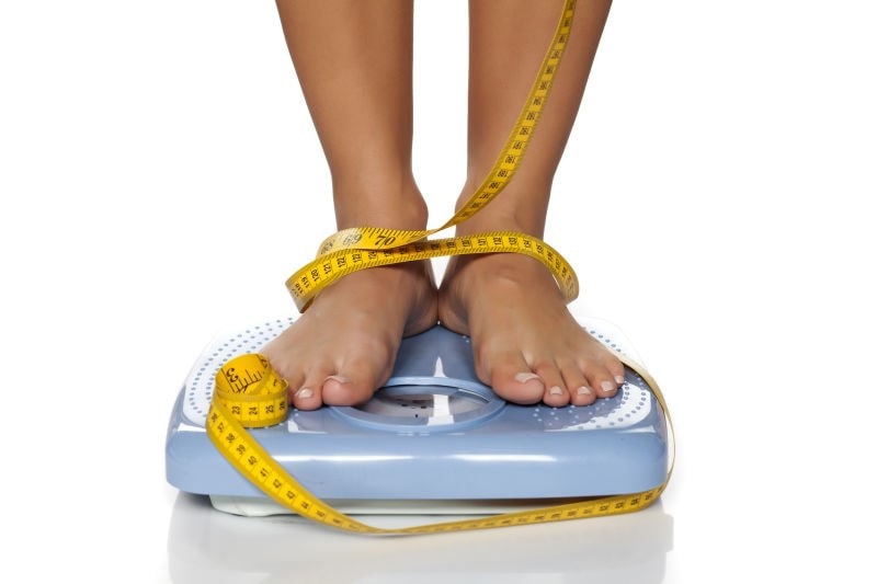 Image of feet on scales