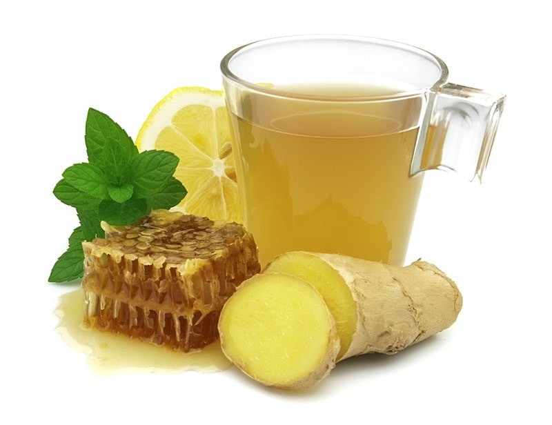 hot honey ginger lemon tea