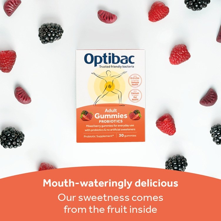 Optibac Probiotics Adult Gummies no added sugars
