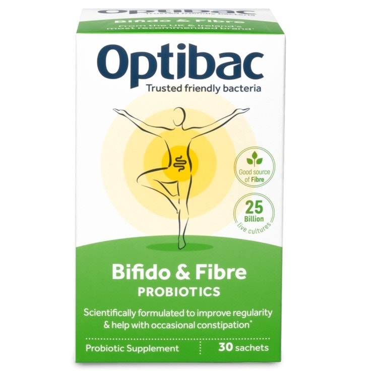 Optibac Probiotics Bifido & Fibre - front of pack