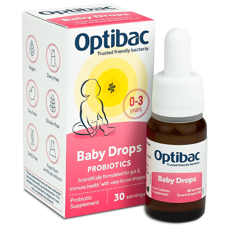 Optibac Probiotics Baby Drops | infant probiotics for babies and newborns