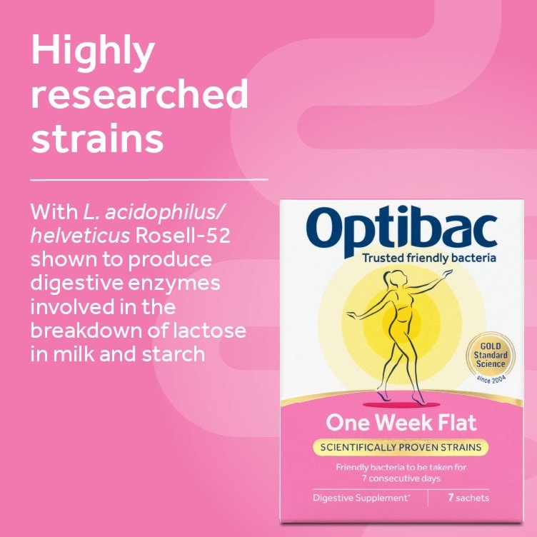 Optibac Probiotics One Week Flat - highly researched strains