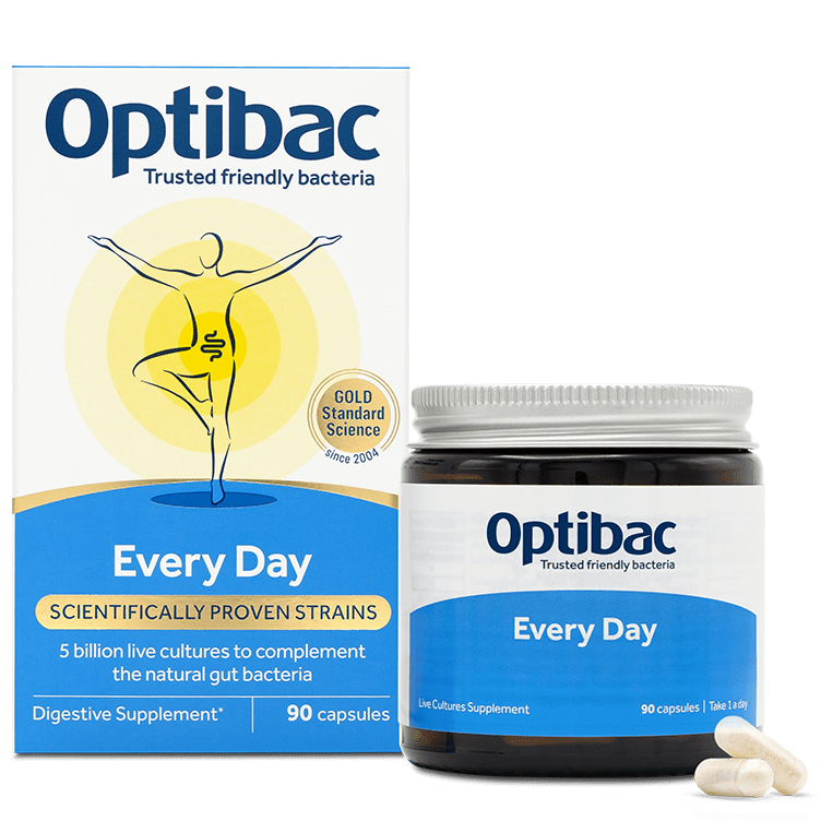 Optibac Probiotics Every Day | gut health supplement | high-quality daily probiotic supplement | 90 capsules