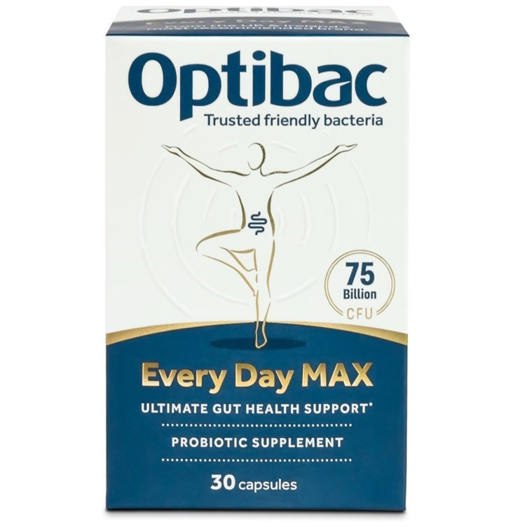 Optibac Probiotics Every Day MAX - front of pack - maximum strength probiotics