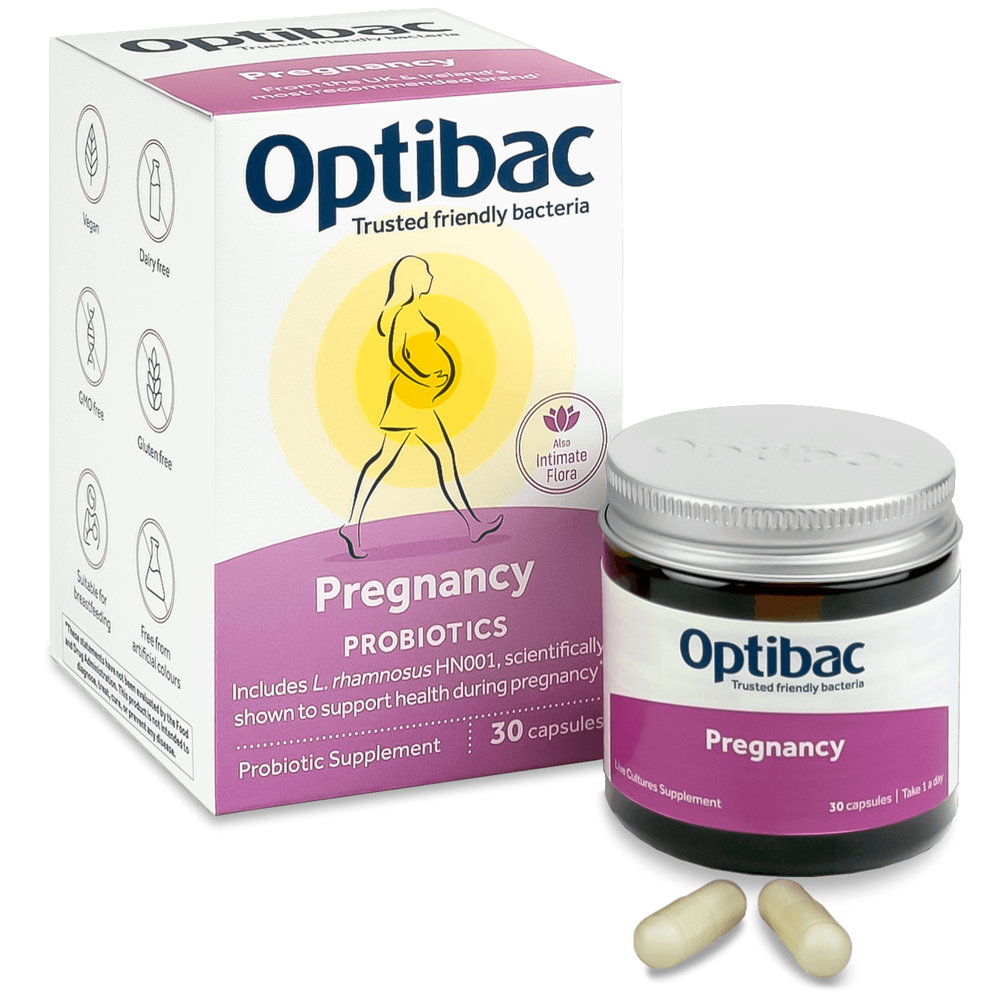 Optibac Probiotics Pregnancy | probiotic for pregnancy, breastfeeding and post-birth