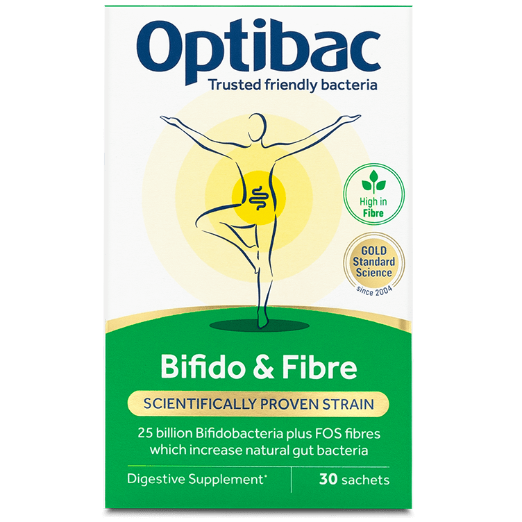 Optibac Probiotics Bifido & Fibre - front of pack