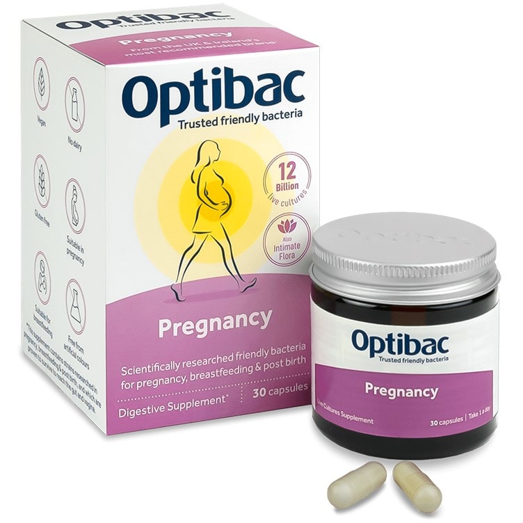 Optibac Probiotics Pregnancy Support From Conception Through To 6 Months Postnatal (30 capsules)