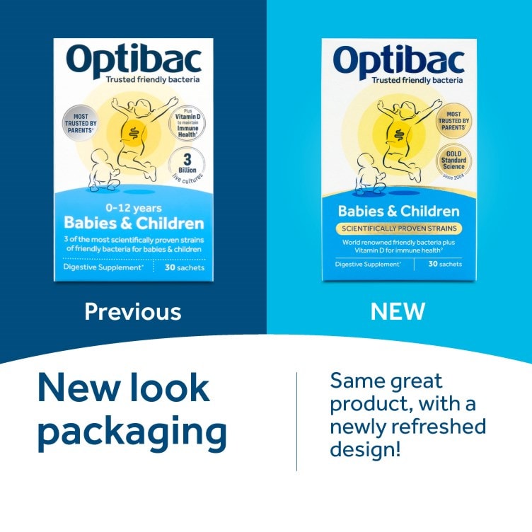 Optibac Probiotics Babies & Children - new look packaging