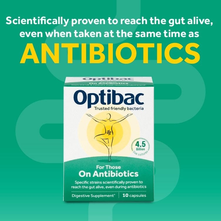 Optibac Probiotics For Those On Antibiotics - probiotics scientifically proven to reach the gut alive when taken at the same time as antibiotics