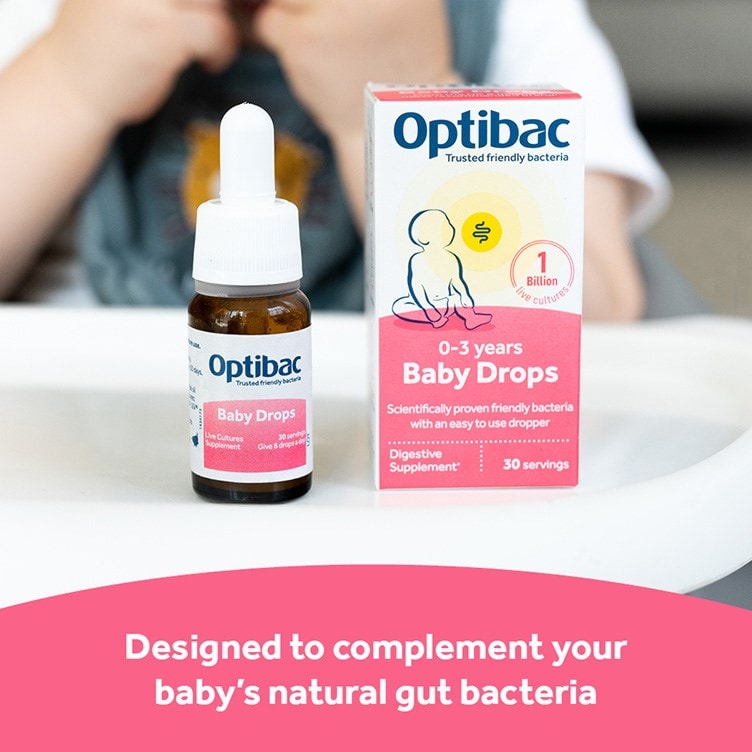 Friendly bacteria found in Optibac Probiotics Baby Drops