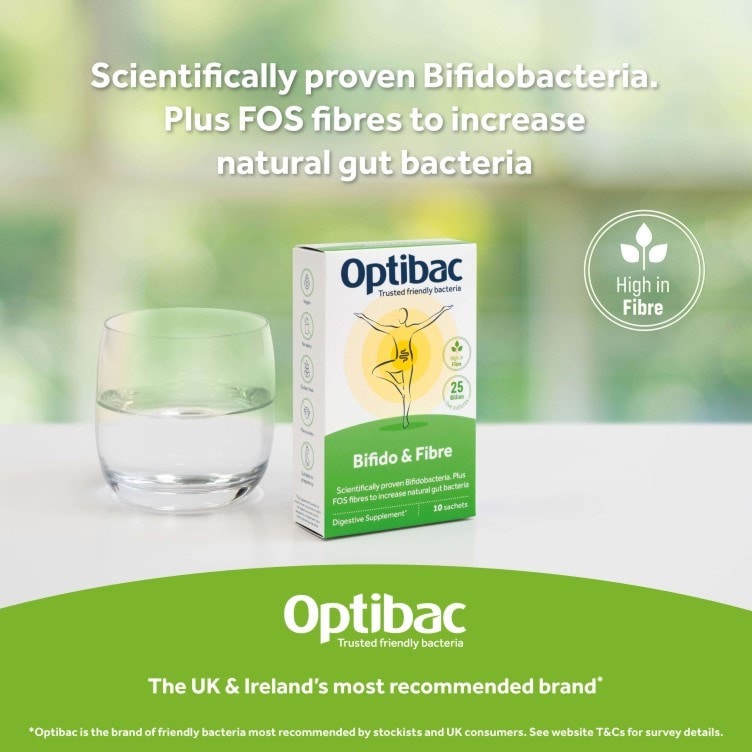 Optibac Probiotics Bifido & Fibre mentioned in press