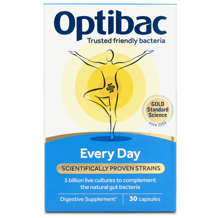 Optibac Probiotics Every Day - high-quality digestive probiotics - front of pack - 2 pack bundle