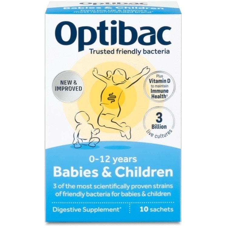 Optibac Probiotics Babies & Children - front of pack (10 sachets)