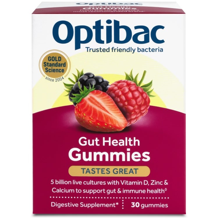 Optibac Gut Health Gummies - probiotics for gut health - front of pack