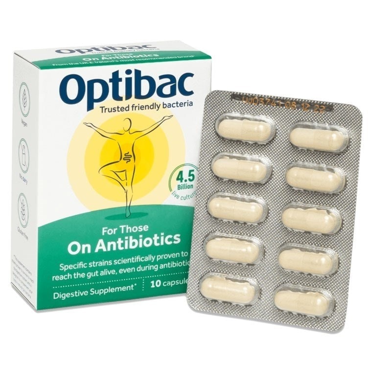 Optibac Probiotics For Those On Antibiotics | taking probiotics with antibiotics | 30 capsules