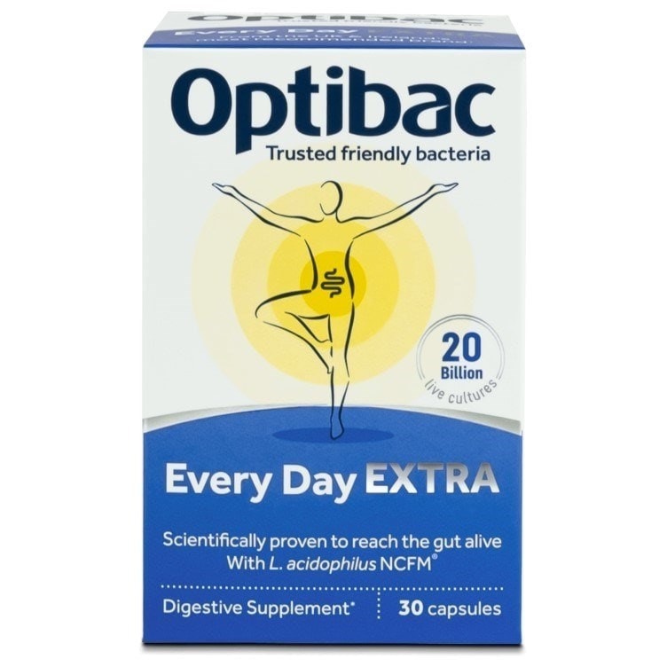 Optibac Every Day EXTRA - high strength probiotic supplement - front of pack