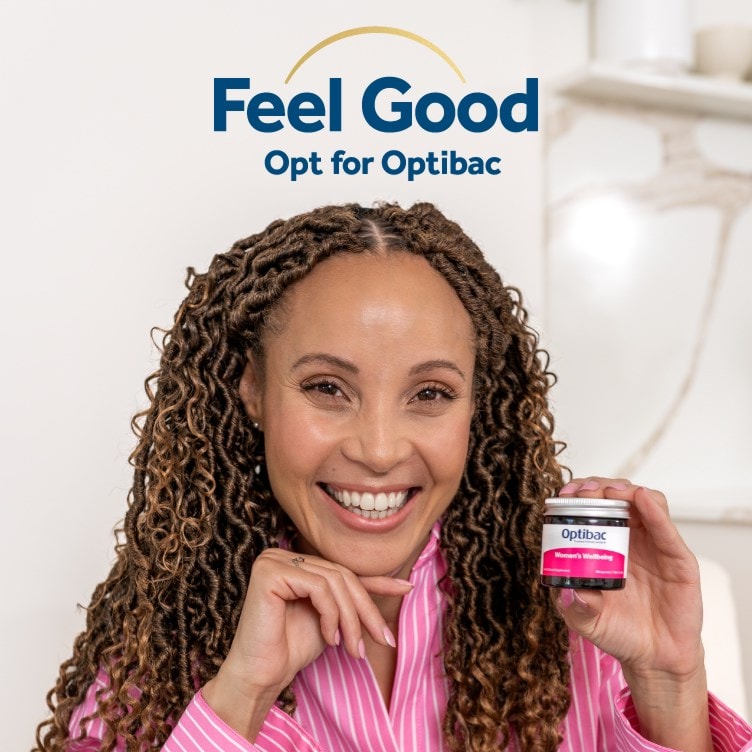 Optibac Probiotics Women's Wellbeing - feel good, opt for Optibac