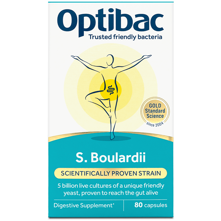 Optibac Probiotics Saccharomyces Boulardii 80's- front