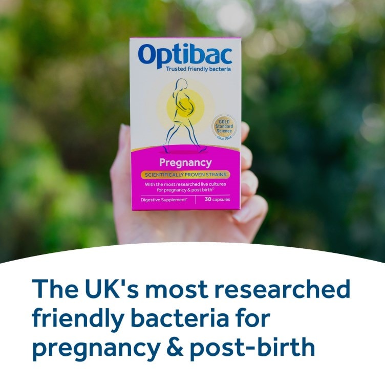 Optibac Probiotics Pregnancy - the UK's most researched friendly bacteria for pregnancy & post-birth - 30 capsules
