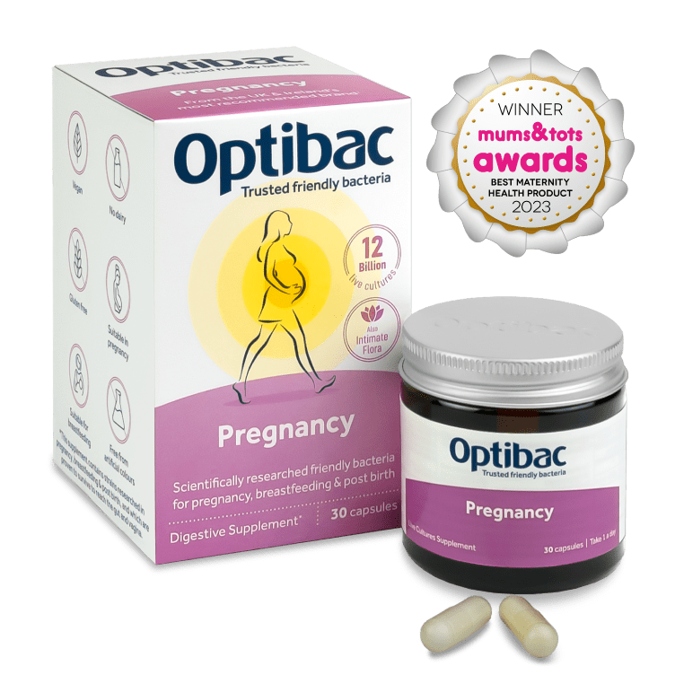 Optibac Probiotics Pregnancy - award winning pregnancy probiotic