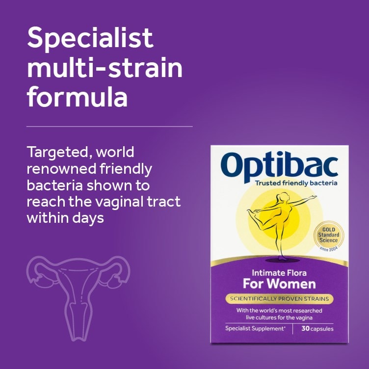 Optibac Probiotics For Women - specialist multi-strain formula shown to reach the vaginal tract - 90 capsules