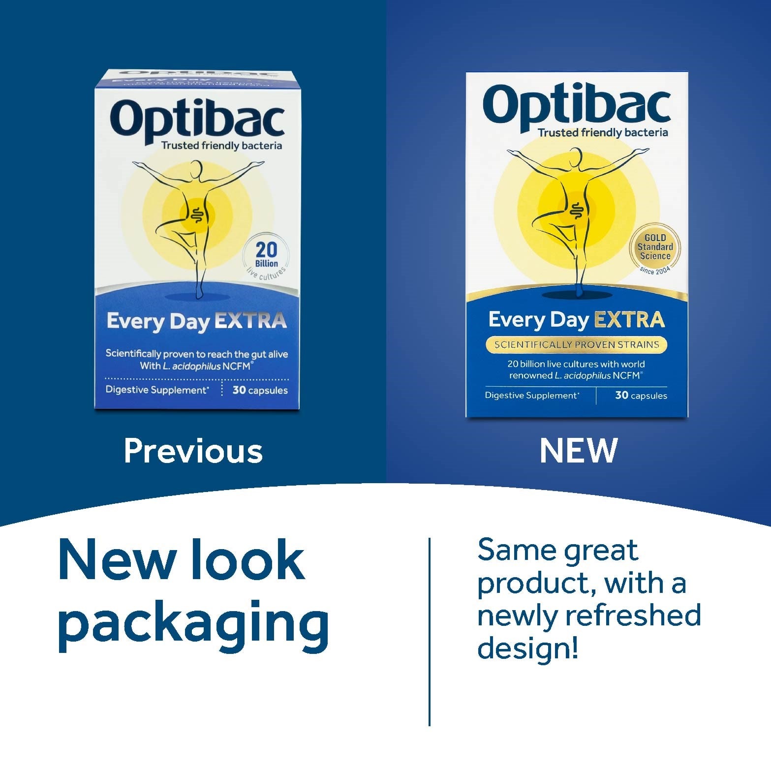 Optibac Probiotics Every Day EXTRA - new packaging, same great product - 30 capsules