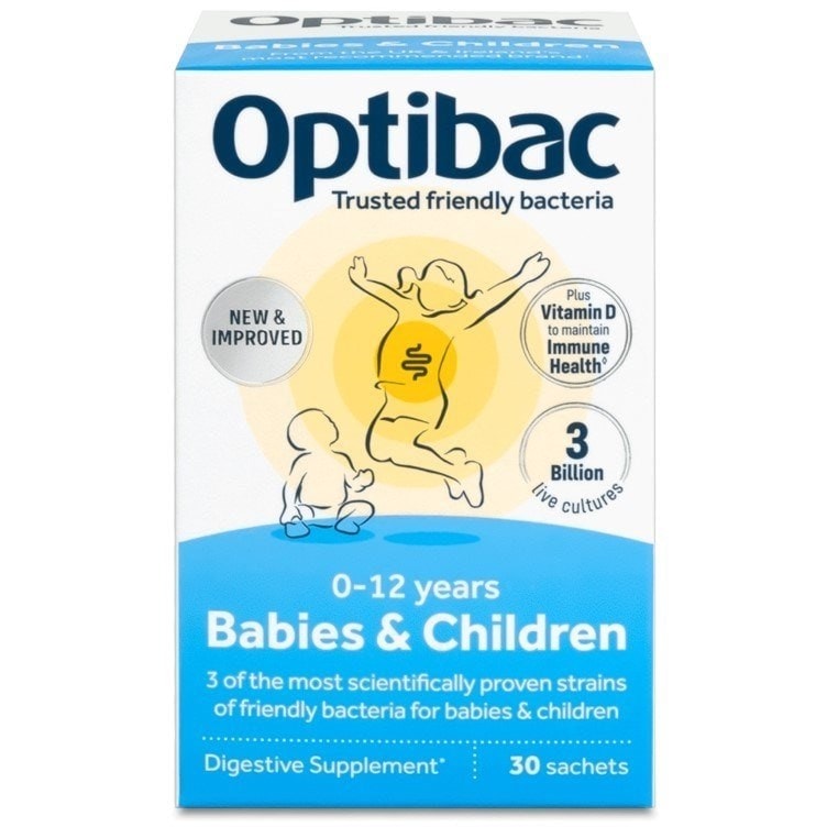 Optibac Probiotics Babies & Children - front of pack (30 sachets)