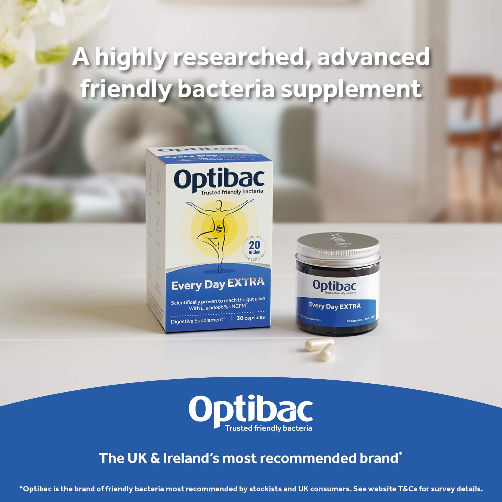 Optibac Probiotics Every Day EXTRA - highly researched
