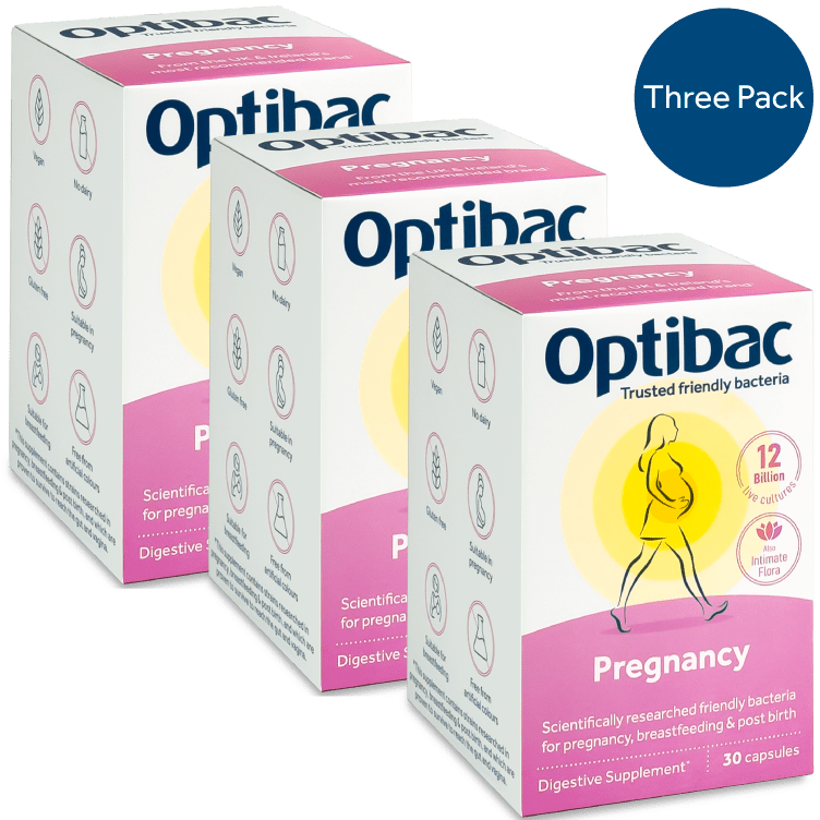 Optibac Probiotics Pregnancy - award winning pregnancy probiotic - 3 pack