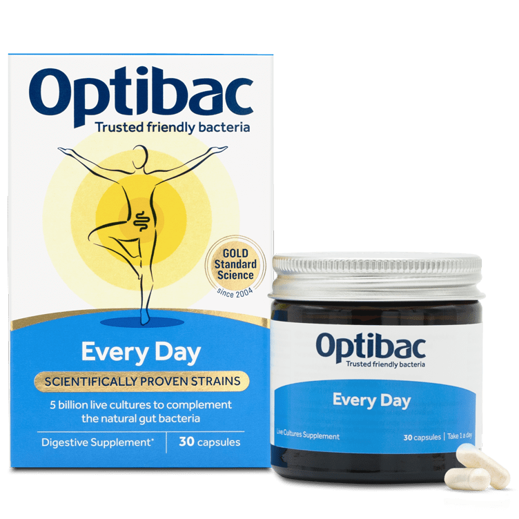 Optibac Probiotics Every Day - scientifically proven digestive supplement - 2 pack bundle