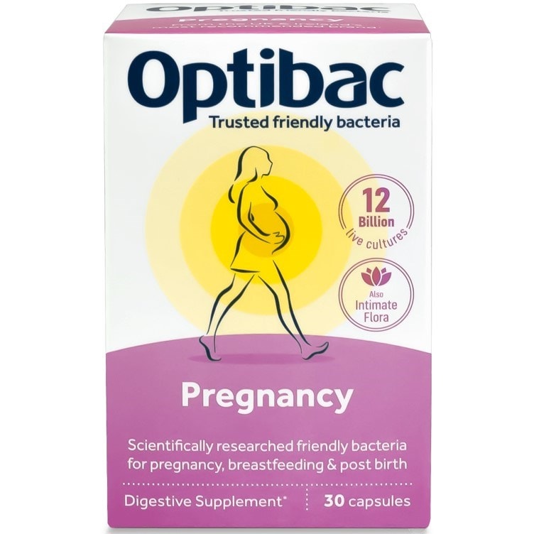 Optibac Probiotics Pregnancy - pregnancy probiotics 30's - front of pack