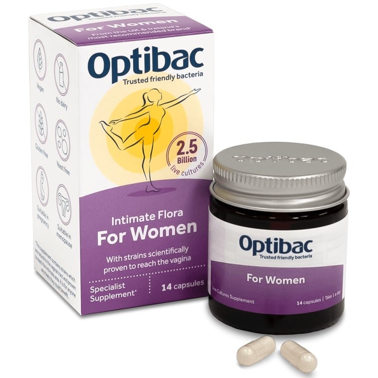Optibac Probiotics For Women - women's probiotics scientifically proven to reach the vagina - 14 capsules