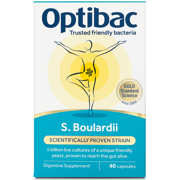 Optibac Probiotics Saccharomyces Boulardii 40's - front