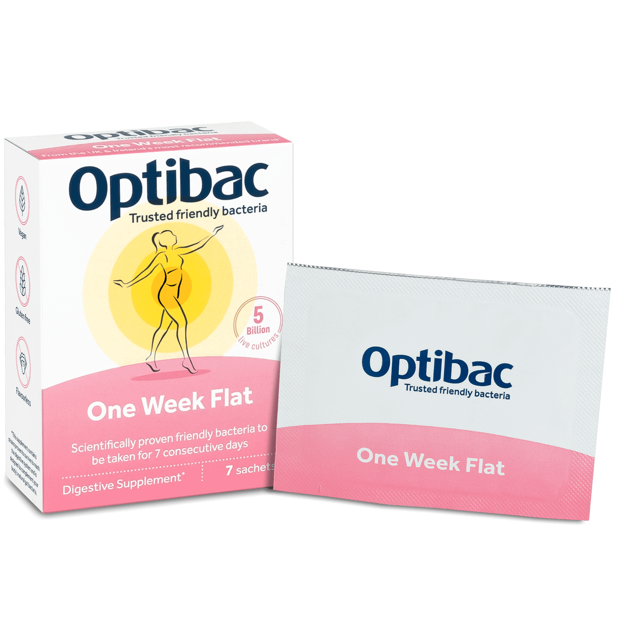 Optibac Probiotics UK | One Week Flat | contents | 7 sachets