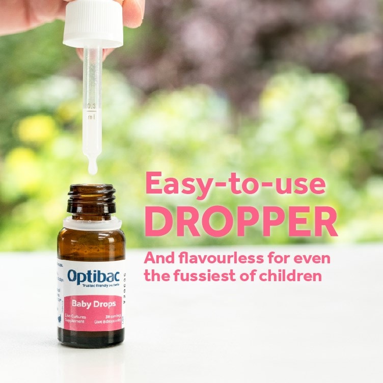 Optibac Probiotics Baby Drops - flavourless baby probiotics with an easy-to-use dropper