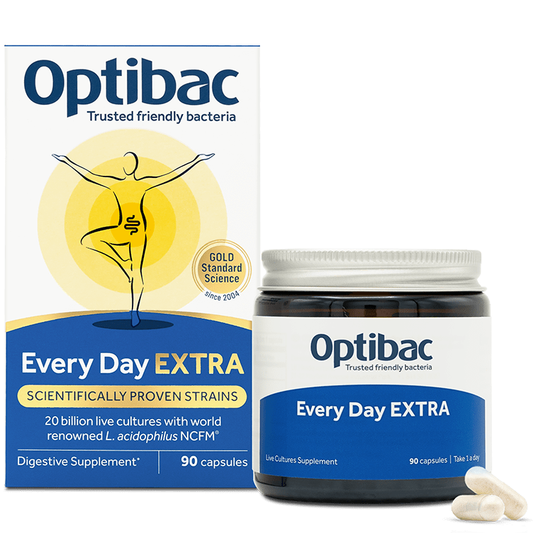 Optibac Every Day EXTRA - high strength probiotic supplement - 90 capsules