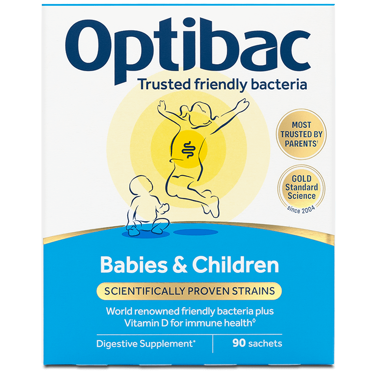 Optibac Probiotics Babies & Children - front of pack (90 sachets)