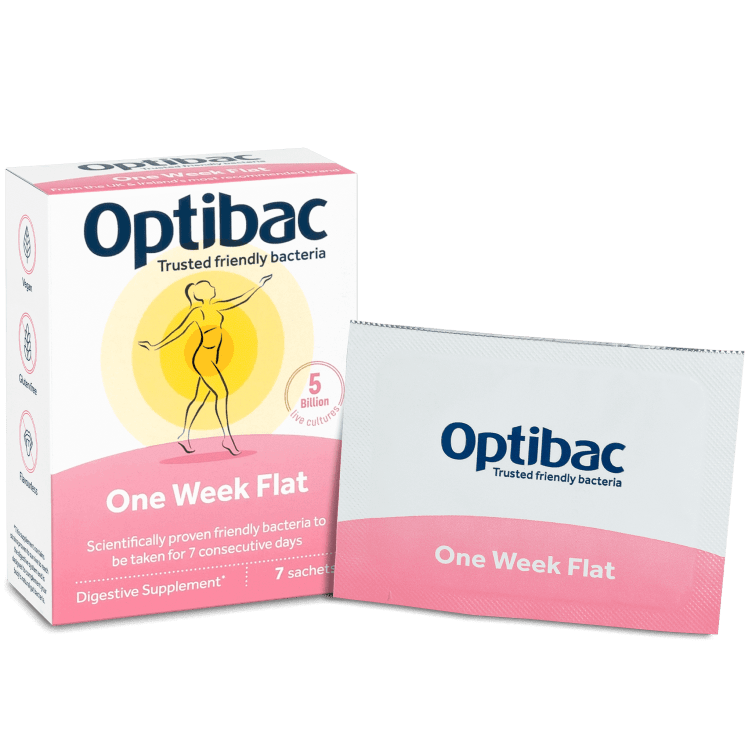 Optibac Probiotics One Week Flat Natural 7-Day Course For Bloating (7 sachets)