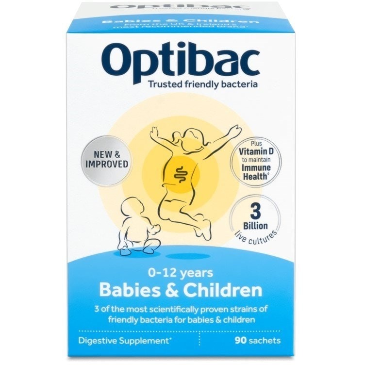 Optibac Probiotics Babies & Children - front of pack (90 sachets)