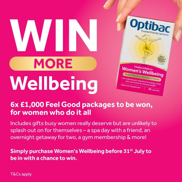 Optibac Probiotics Women's Wellbeing - win more wellbeing giveaway