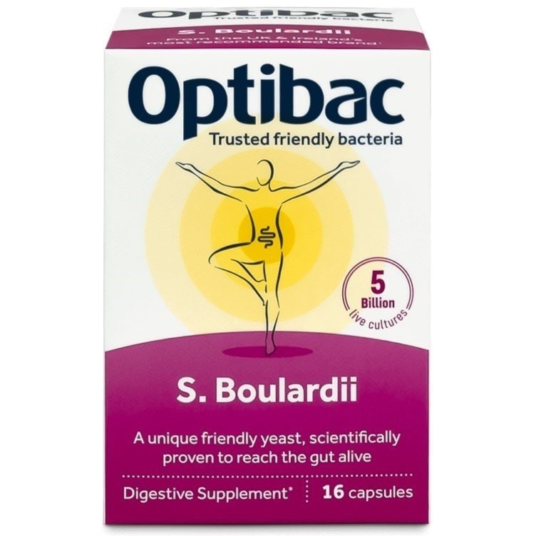 Optibac Probiotics Saccharomyces Boulardii - front