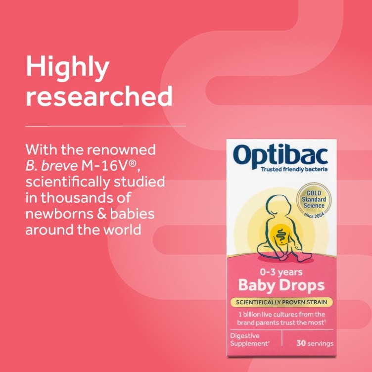 Optibac Probiotics Baby Drops - scientifically studied in thousands of newborns & babies around the world - 60 servings
