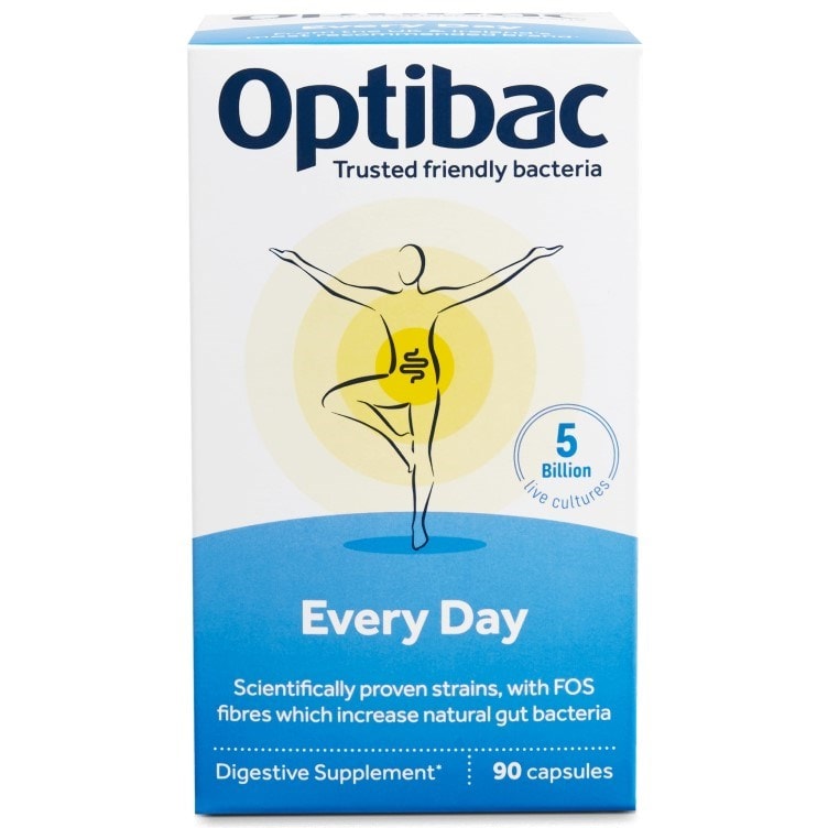 Optibac Probiotics Every Day - high-quality digestive probiotics - front of pack 90s