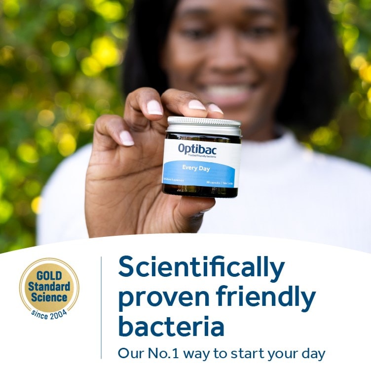 Optibac Probiotics Every Day - scientifically proven probiotics capsules - 2 pack bundle