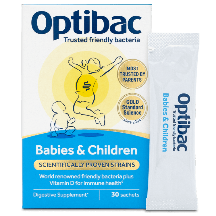 Optibac Probiotics Babies & Children - children's digestive supplement with added Vitamin D