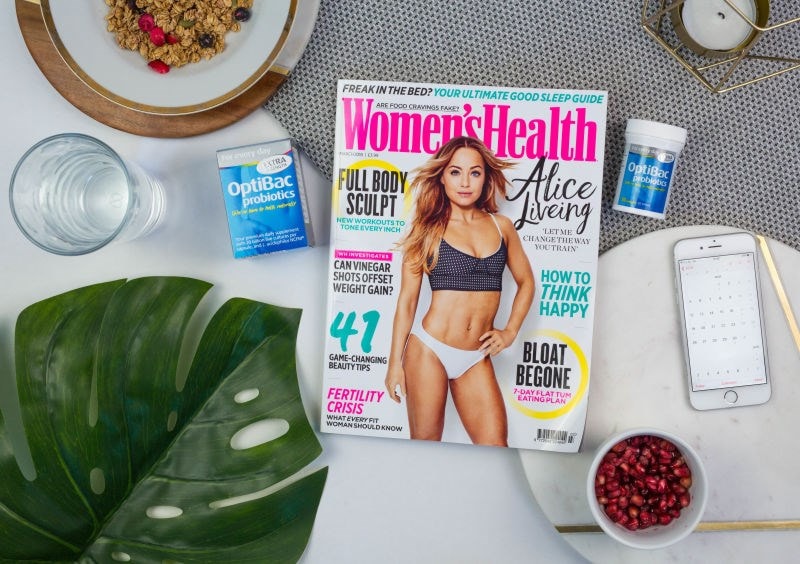 Womens Health magazine and Optibac products