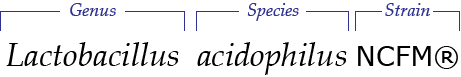 Acidophilus taxonomy diagram