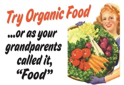 Organic food graphic