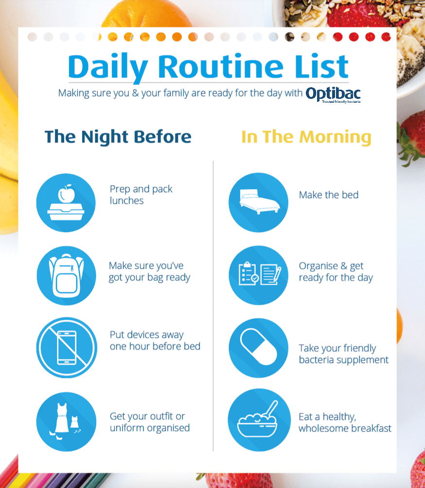 Morning routine checklist